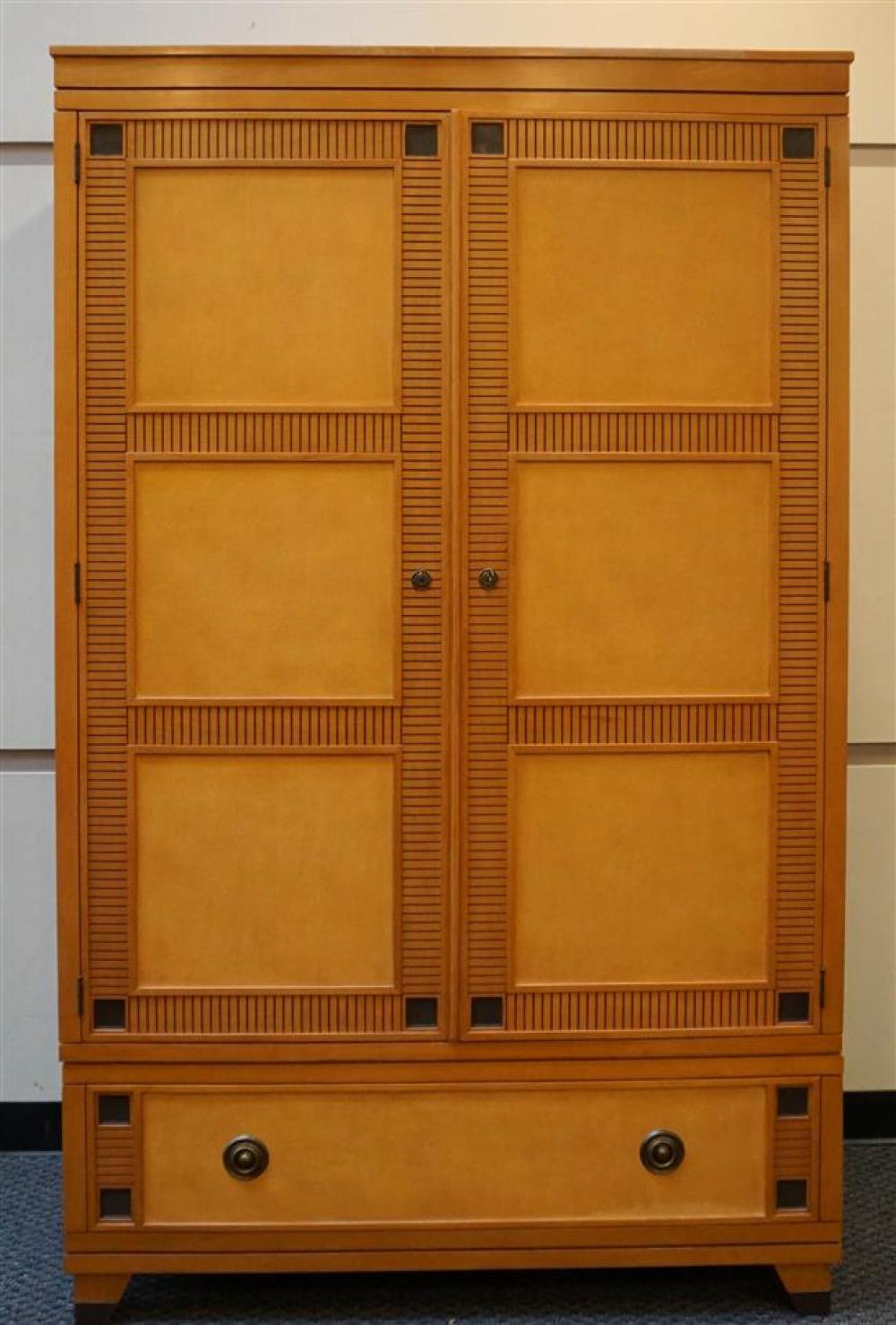 CONTEMPORARY OAK AND MAHOGANY