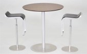CONTEMPORARY OAK AND METAL CAF