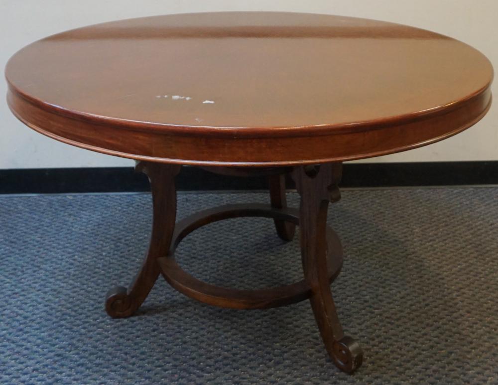 CONTEMPORARY OAK FINISH ROUND