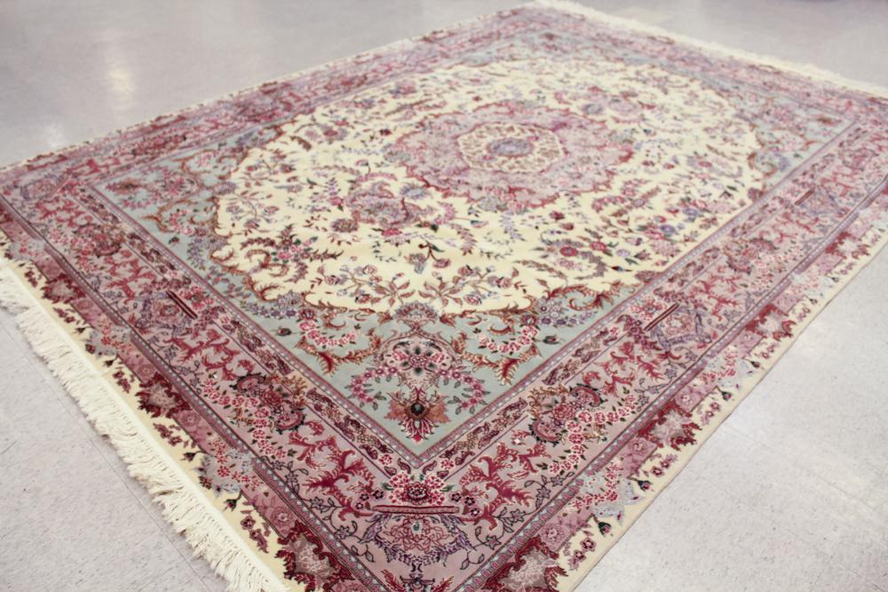CONTEMPORARY ORIENTAL SILK-ACCENTED