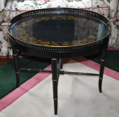 CONTEMPORARY OVAL TOLE TRAY TA