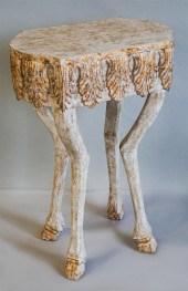 CONTEMPORARY PAINTED AND PARCE