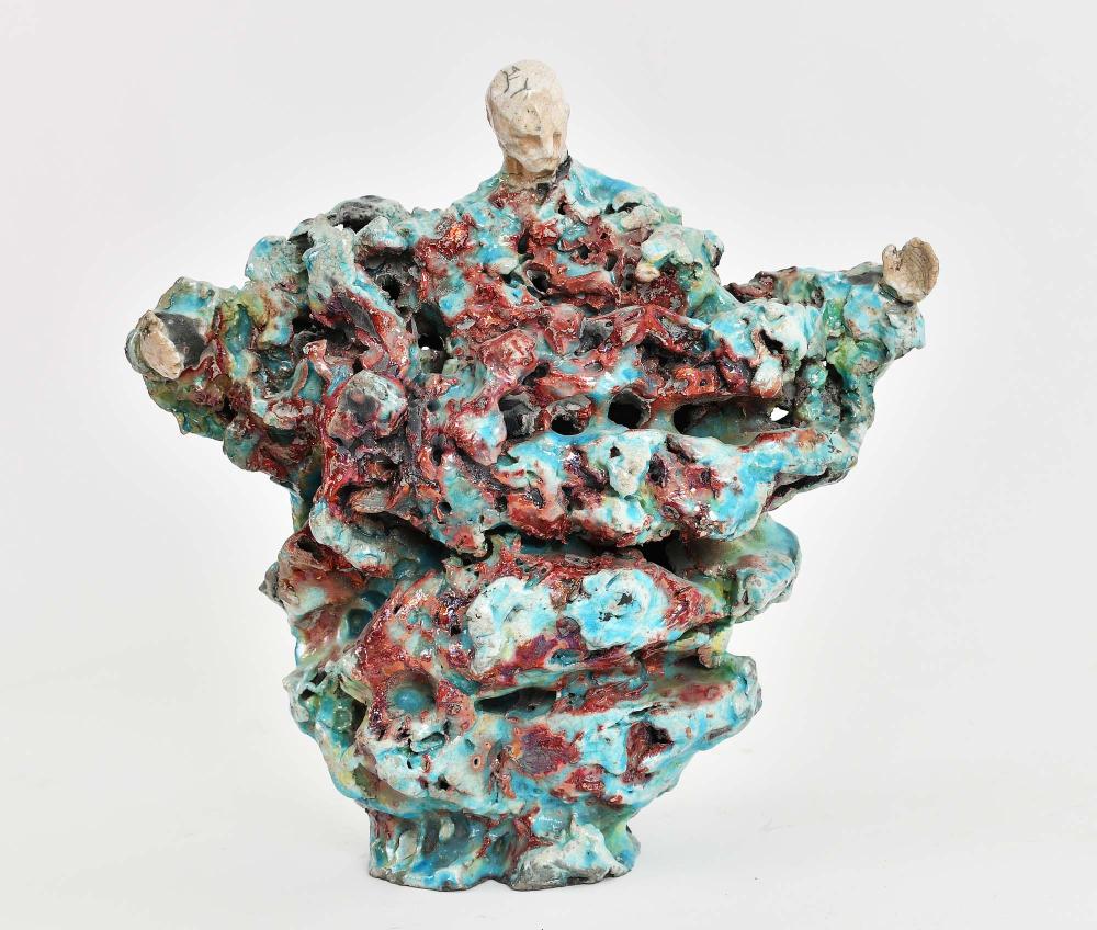 CONTEMPORARY PAINTED CERAMIC