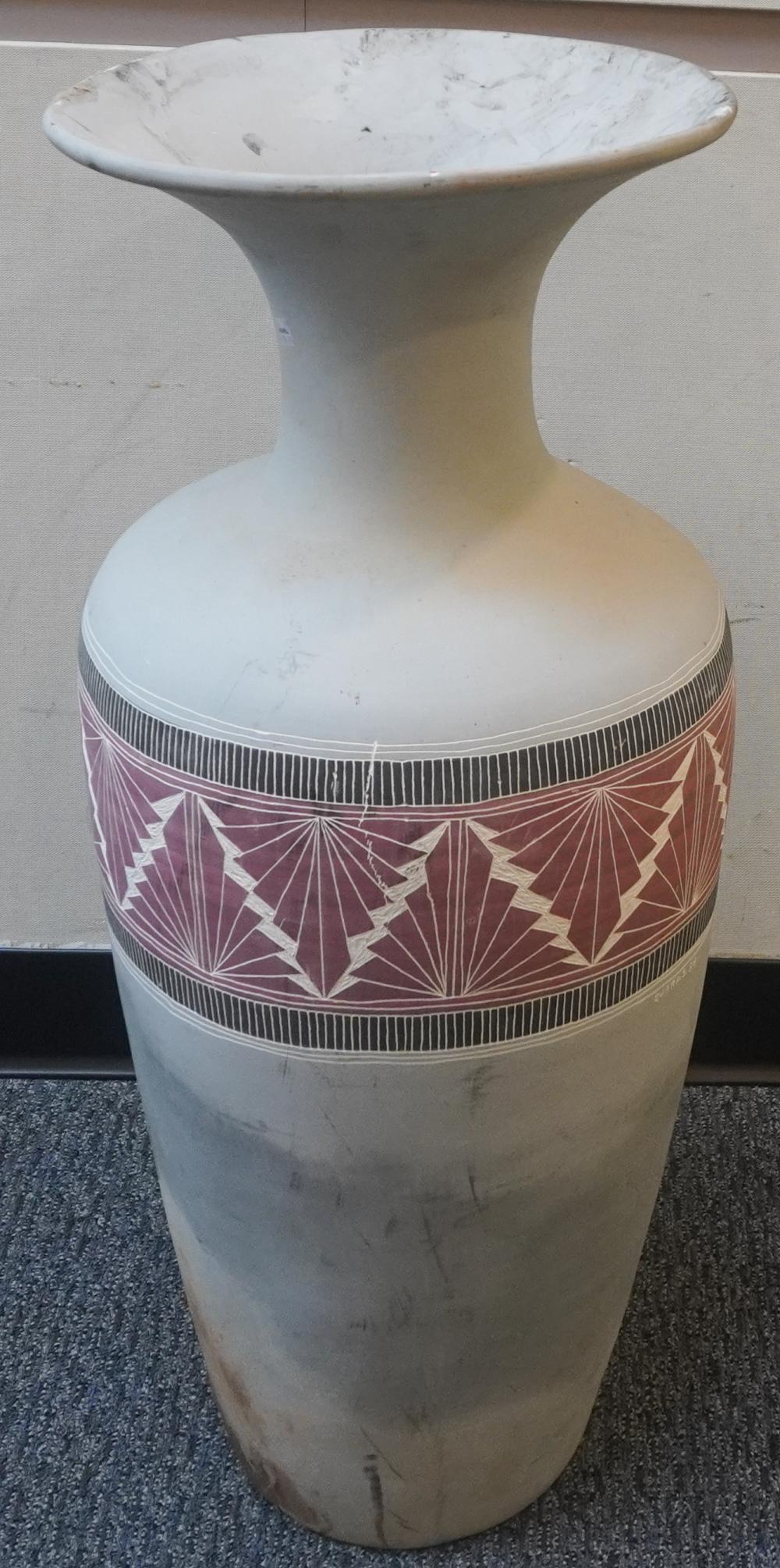 CONTEMPORARY PAINTED CERAMIC