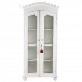 CONTEMPORARY PAINTED CURIO CAB