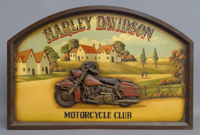 Contemporary painted Harley