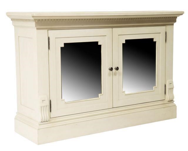 CONTEMPORARY PAINTED & MIRRORED