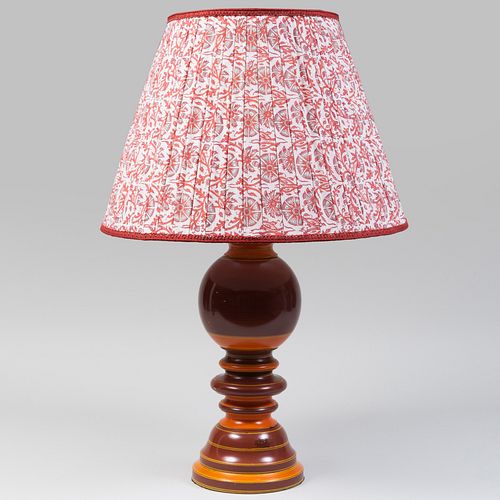 CONTEMPORARY PAINTED TURNED WOOD