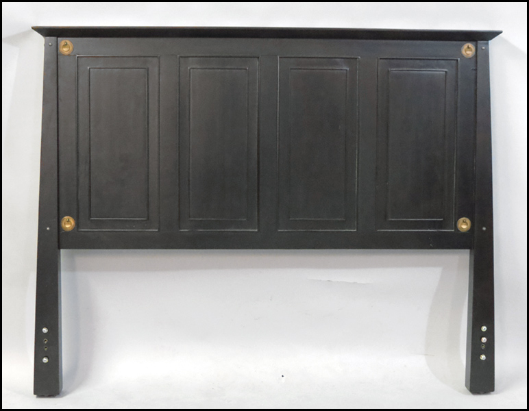 CONTEMPORARY PAINTED WOOD AND BRASS