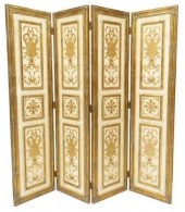 CONTEMPORARY PARCEL GILT FOUR-