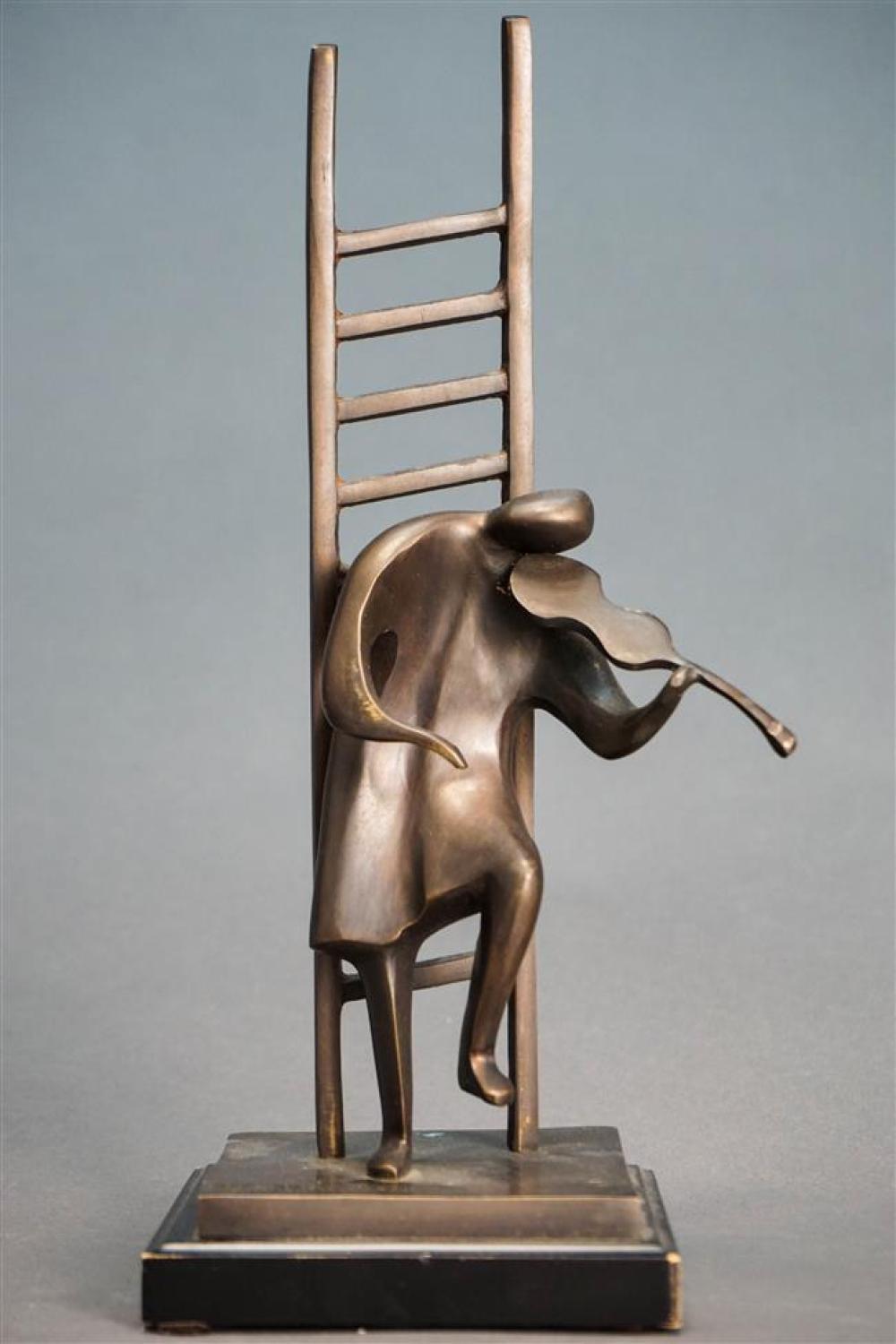 CONTEMPORARY PATINATED METAL FIGURE