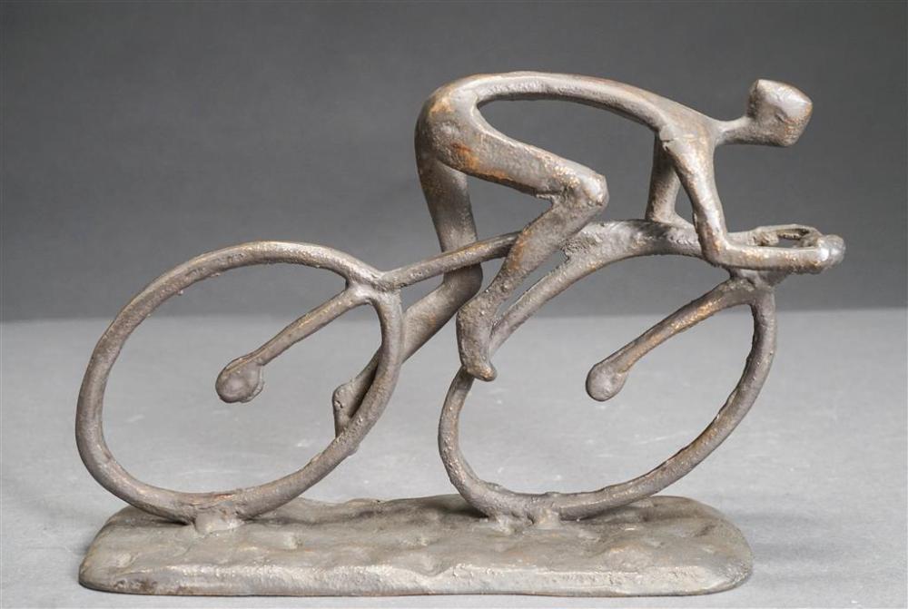 CONTEMPORARY PATINATED METAL FIGURE