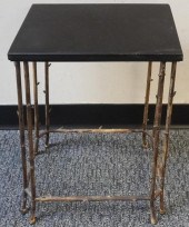 CONTEMPORARY PATINATED METAL T