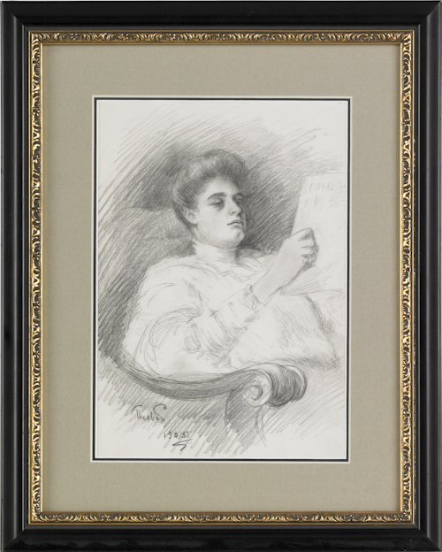 Contemporary pencil drawing of a