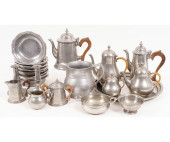 CONTEMPORARY PEWTER TABLEWARE<
