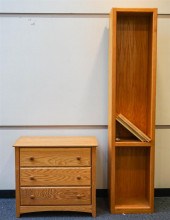 CONTEMPORARY PINE SIDE CABINET
