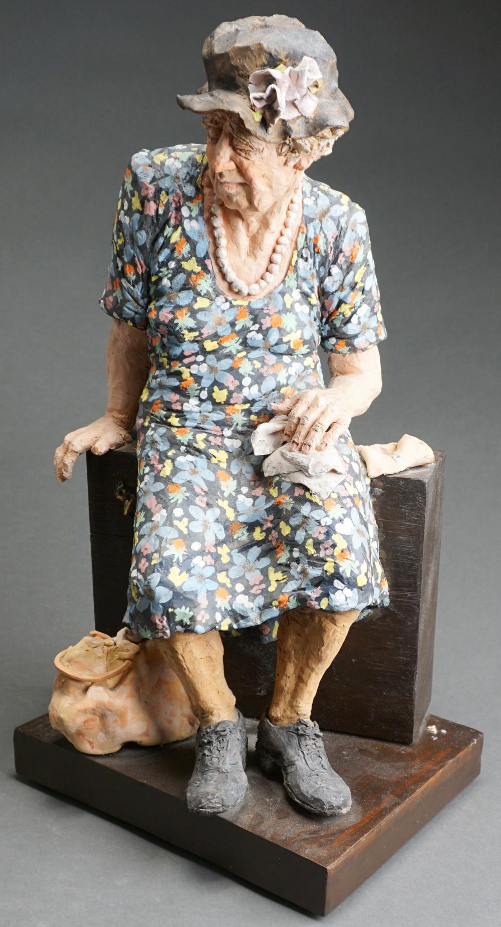 CONTEMPORARY PLASTER FIGURE OF