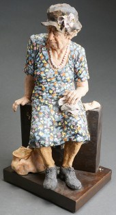 CONTEMPORARY PLASTER FIGURE OF