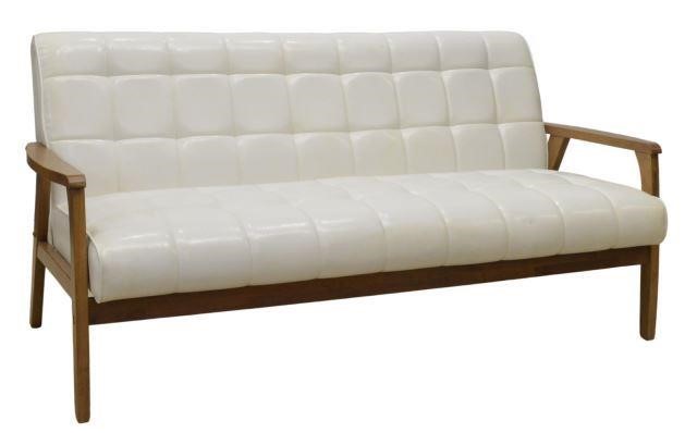 CONTEMPORARY QUILTED FAUX LEATHER