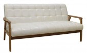 CONTEMPORARY QUILTED FAUX LEAT