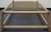 CONTEMPORARY RATTAN STRIPE UPH