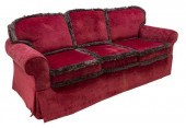 CONTEMPORARY RED JACQUARD UPHO