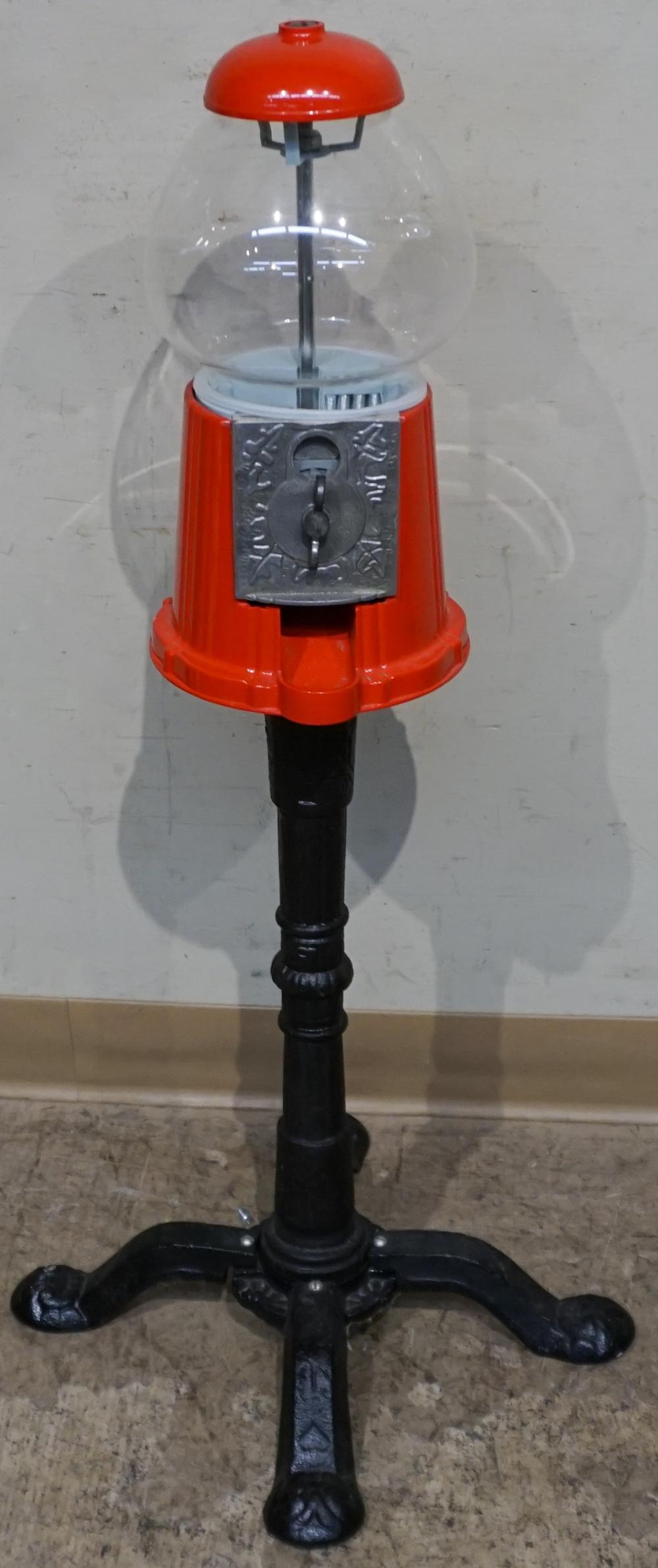 CONTEMPORARY RED PAINTED GUMBALL
