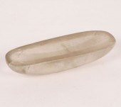 Contemporary rock crystal boat