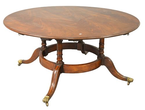 CONTEMPORARY ROUND MAHOGANY