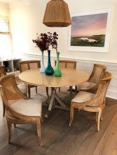 CONTEMPORARY ROUND OAK PEDESTA