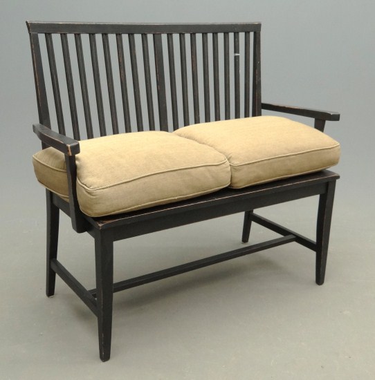 Contemporary settee with two