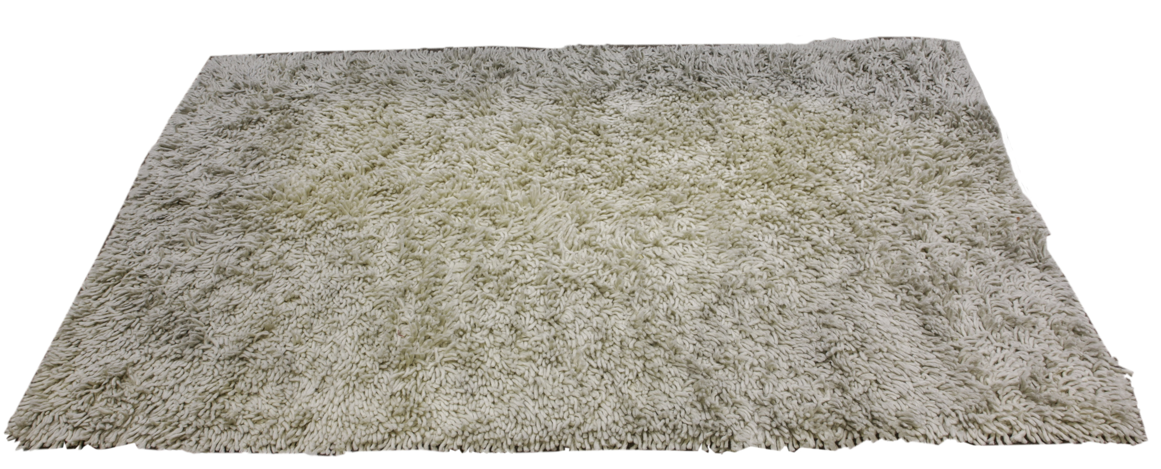CONTEMPORARY SHAG CARPET 5'2" X