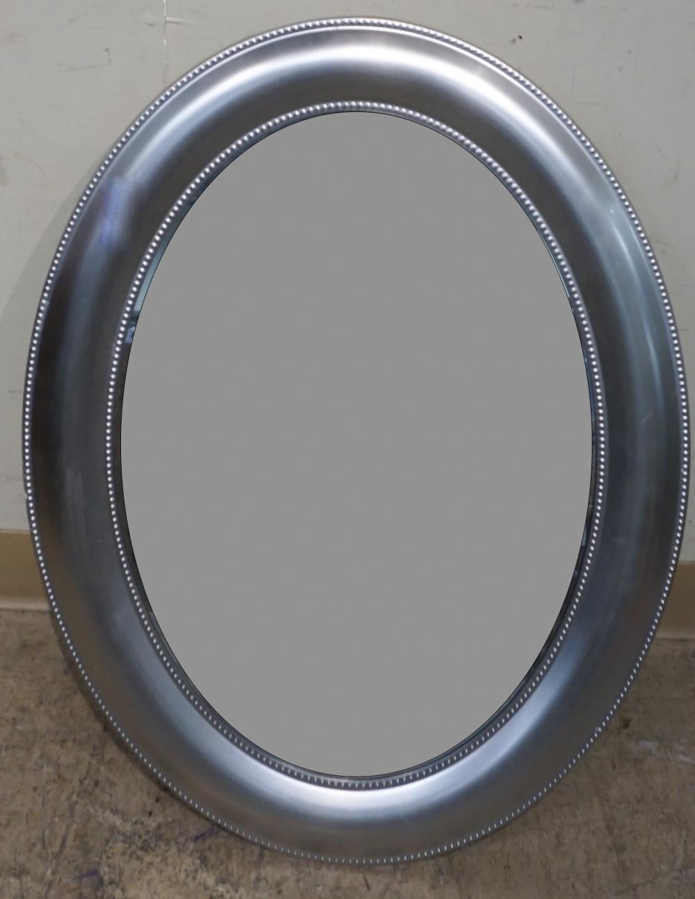 CONTEMPORARY SILVERED FRAME CABINET