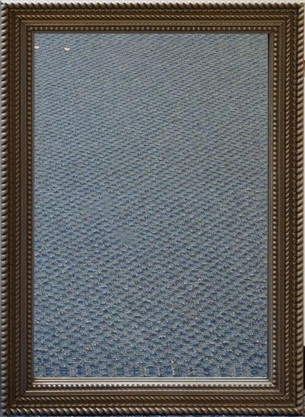 CONTEMPORARY SILVERED WOOD FRAME