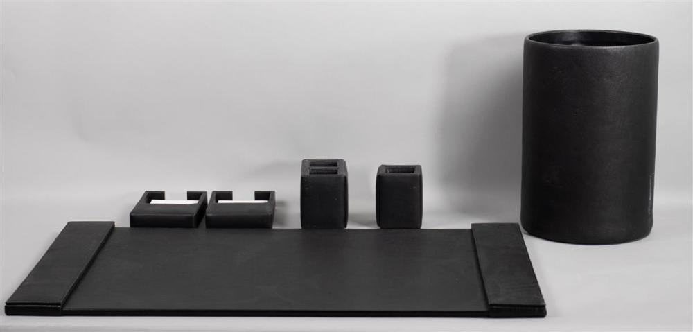 CONTEMPORARY SIX-PIECE BLACK