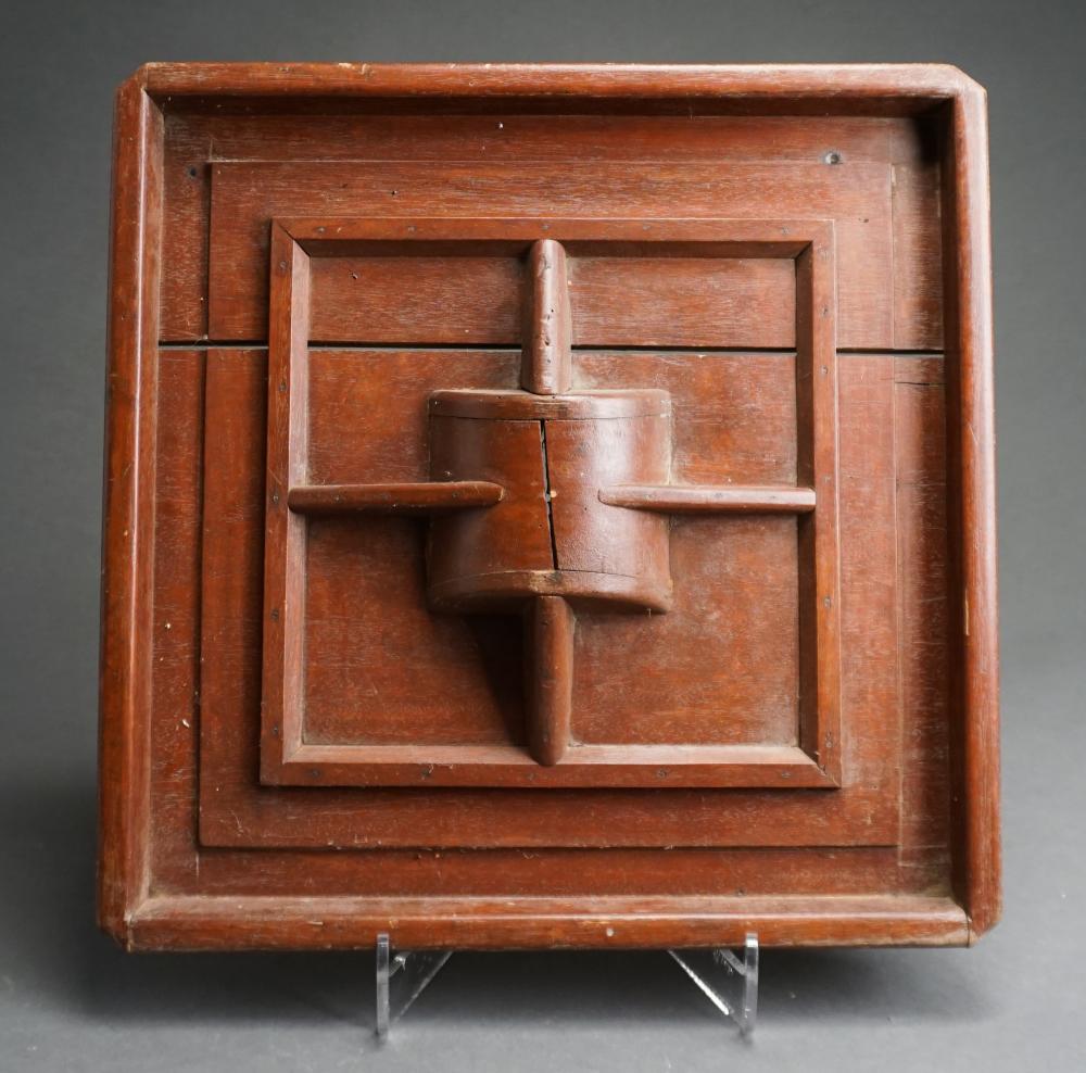 CONTEMPORARY STAINED WOOD SCULPTURE