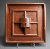 CONTEMPORARY STAINED WOOD SCUL