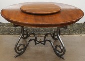 CONTEMPORARY STEEL BASE ROUND