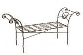 CONTEMPORARY STEEL GARDEN BENC