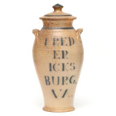 CONTEMPORARY STONEWARE URN "FR
