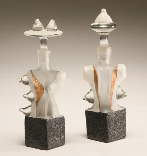 Contemporary stoppered glass