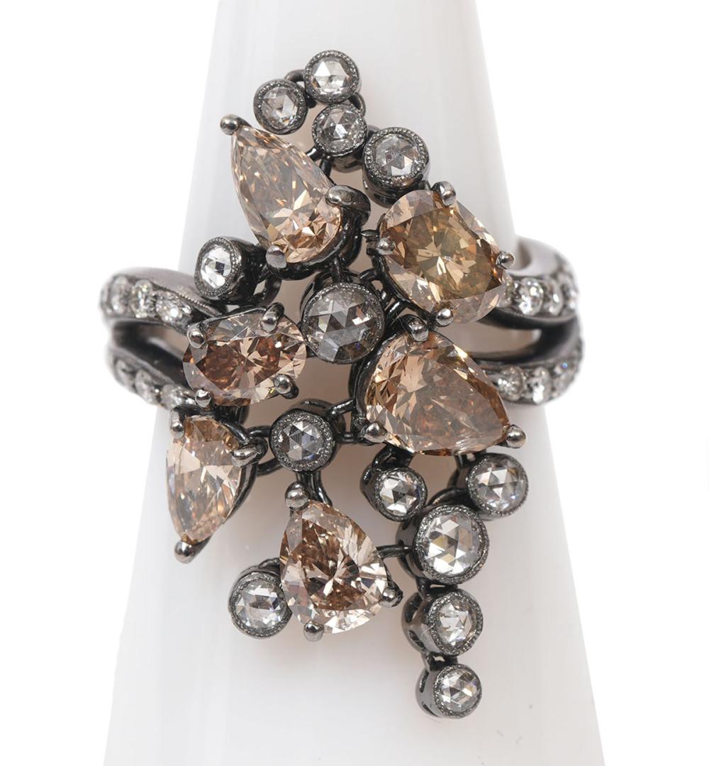 CONTEMPORARY STYLE COGNAC DIAMOND &