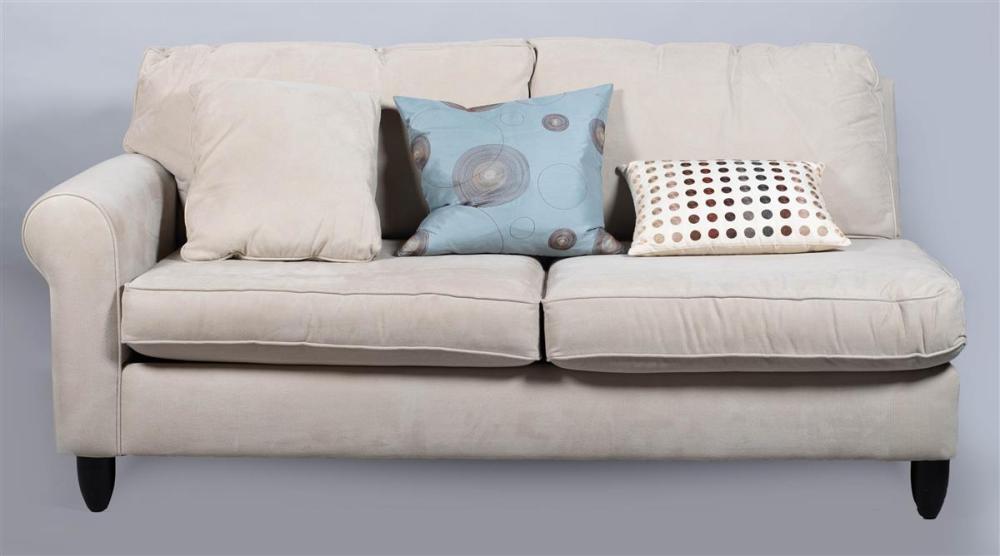 CONTEMPORARY SUEDE UPHOLSTERED