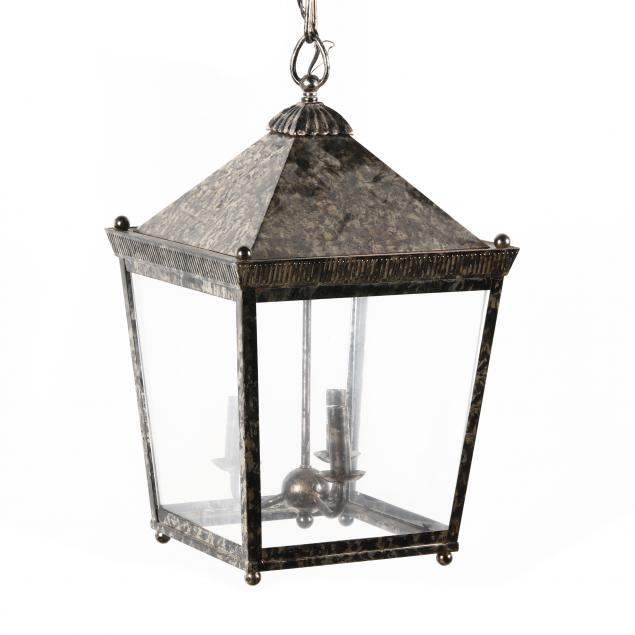 CONTEMPORARY TIN HANGING LANTERN