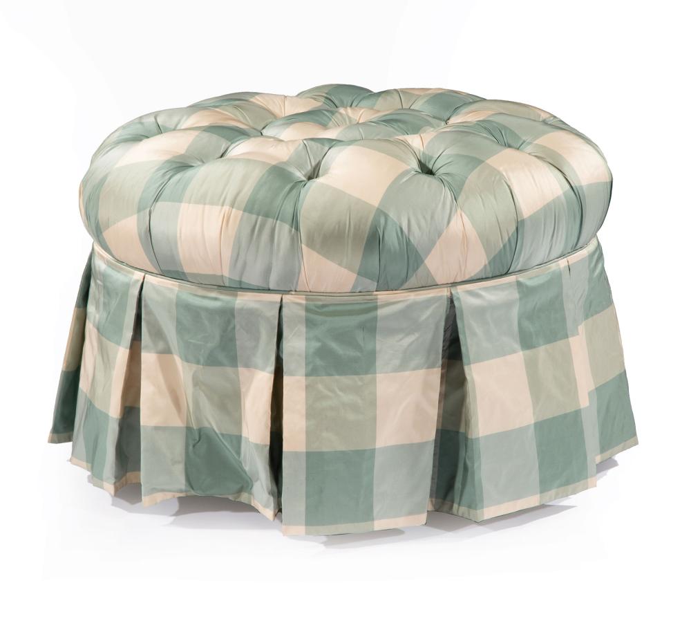 CONTEMPORARY TUFTED SILK TAFFETA