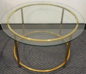 CONTEMPORARY TWO-TIER BRASS GL