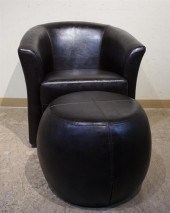 CONTEMPORARY VINYL UPHOLSTERED