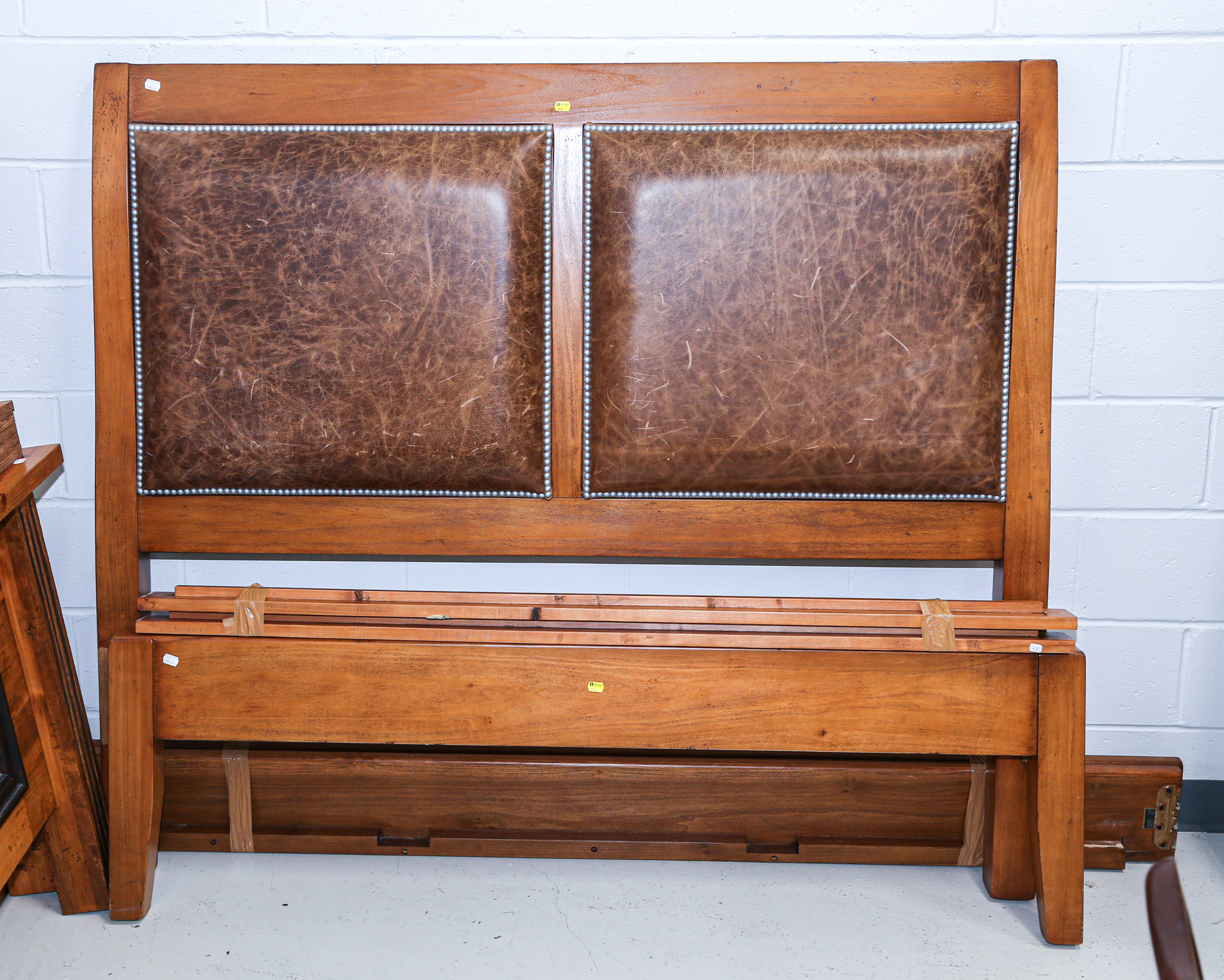 CONTEMPORARY WALNUT DOUBLE BED
