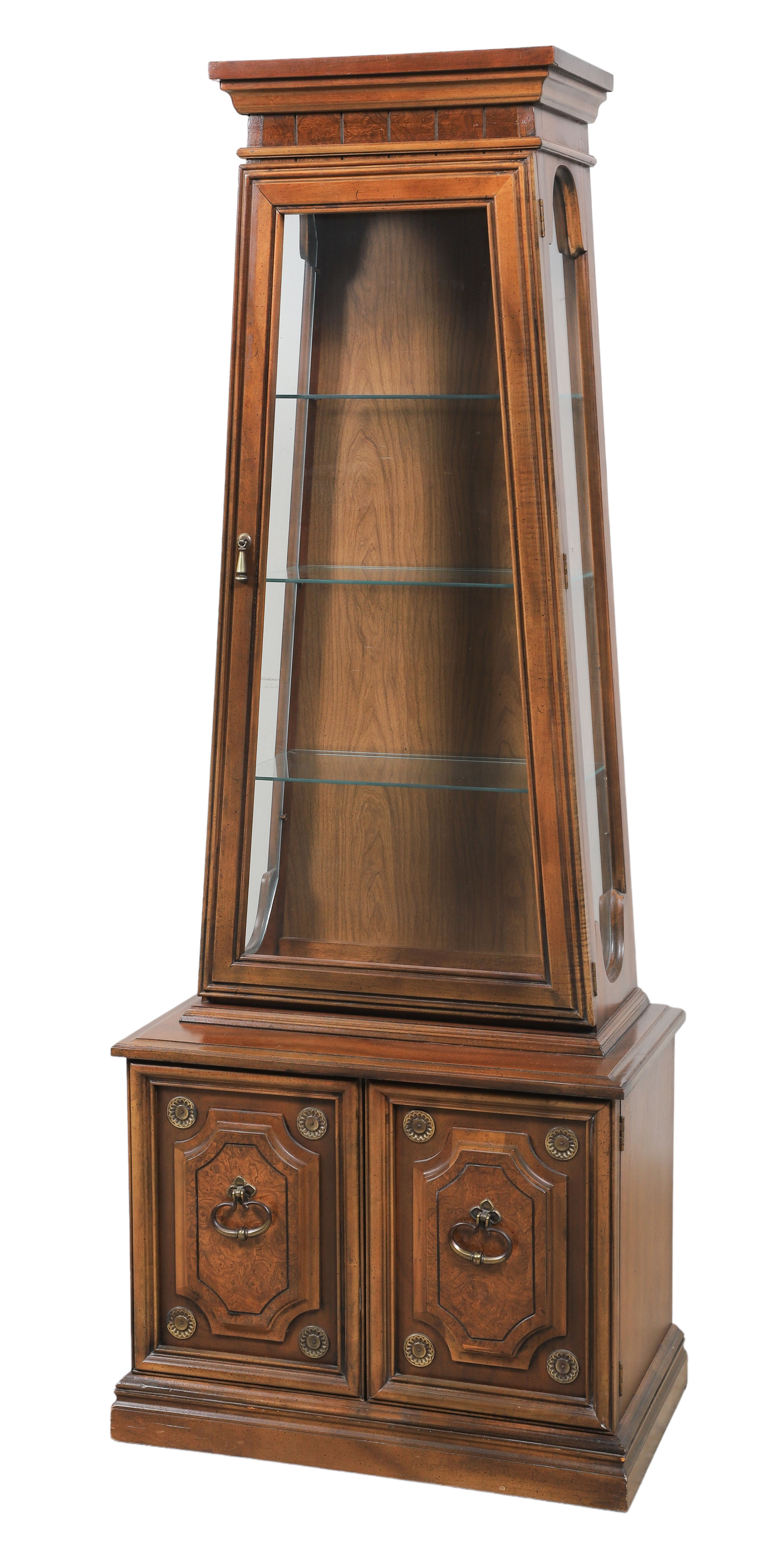 Contemporary walnut finished