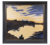 CONTEMPORARY WATERSIDE PAINTIN